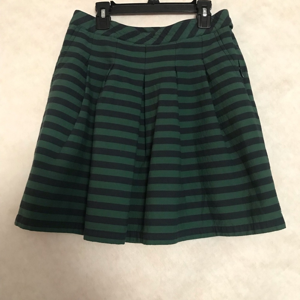 Gap Green and Navy Striped Skirt - Size 0